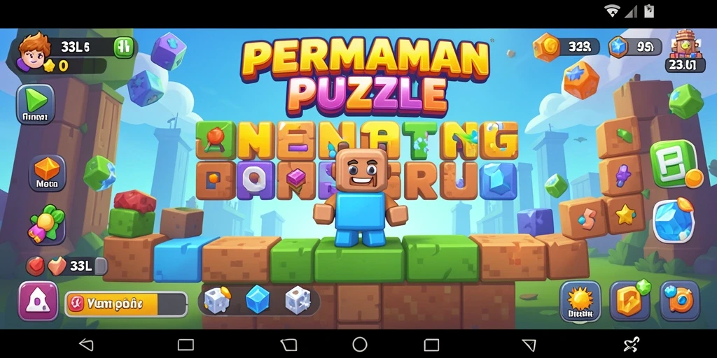 Screenshot gameplay 33L menampilkan level puzzle yang menarik dan menantang.