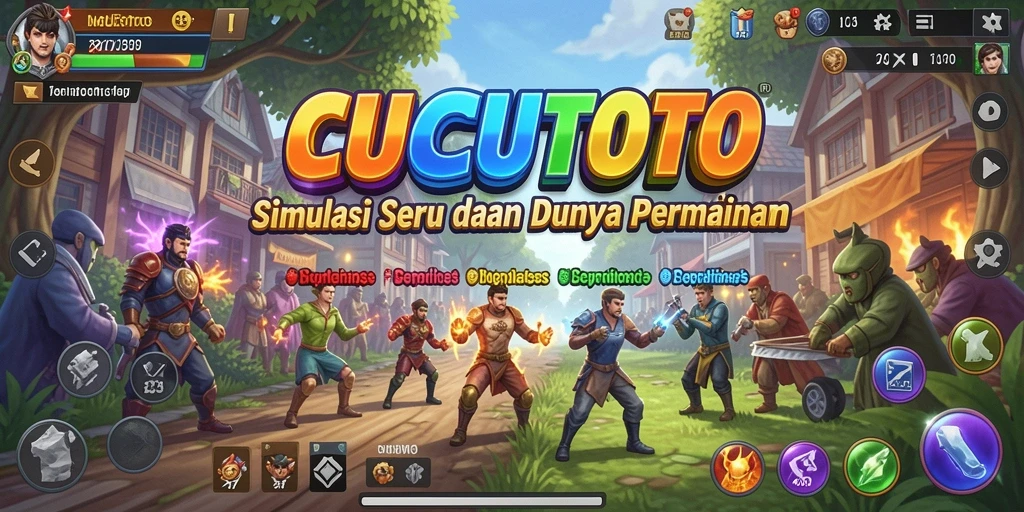Tampilan seru dalam gameplay CUCUTOTO yang menampilkan kreativitas tinggi.