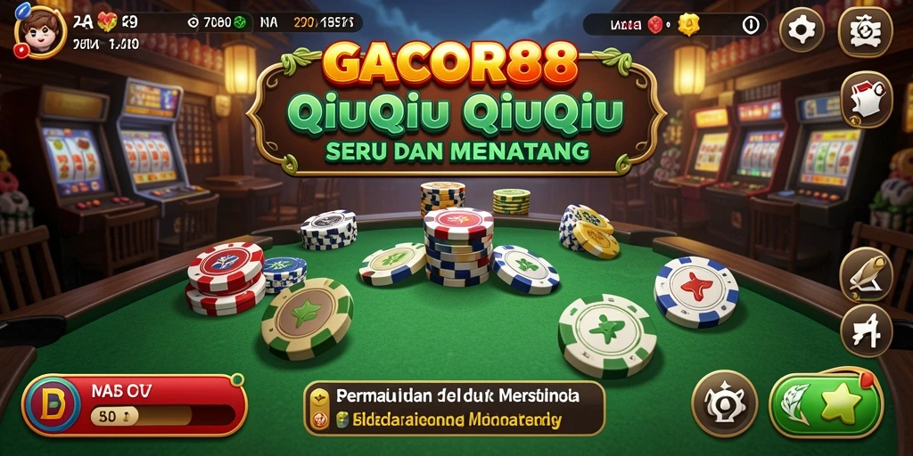 Tampilan gameplay seru QiuQiu di GACOR88.