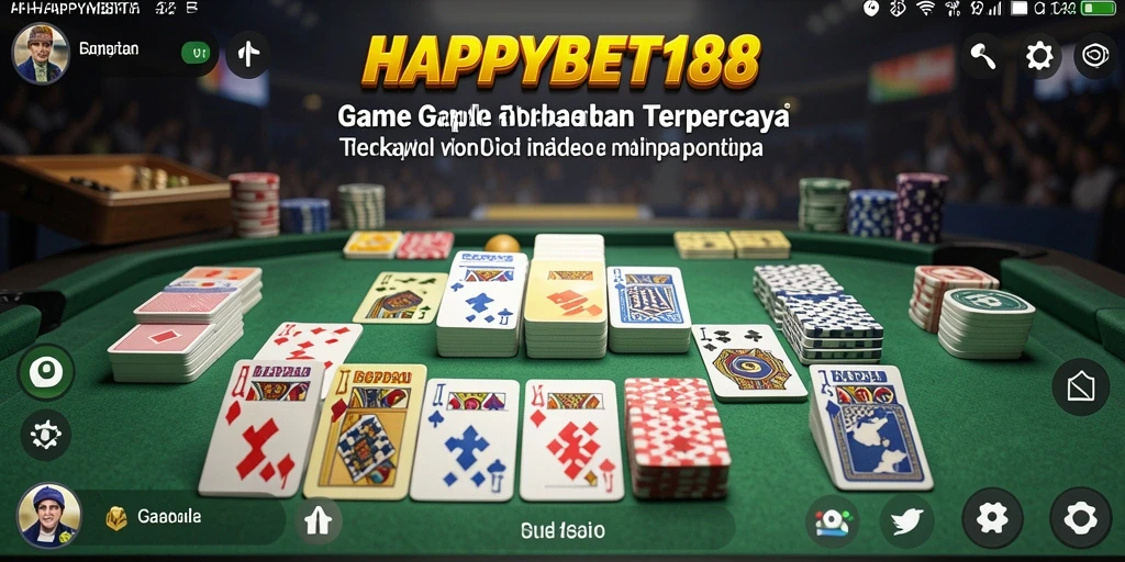 Tampilan gameplay Gaple di HAPPYBET188 sangat menarik.