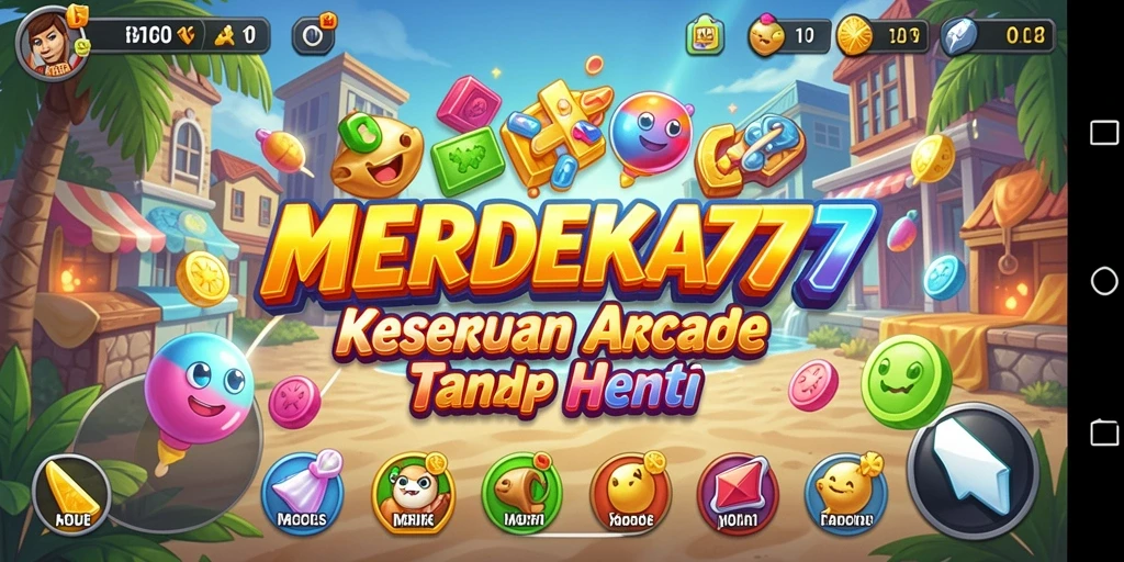 Tampilan gameplay seru dan menantang dari MERDEKA777.
