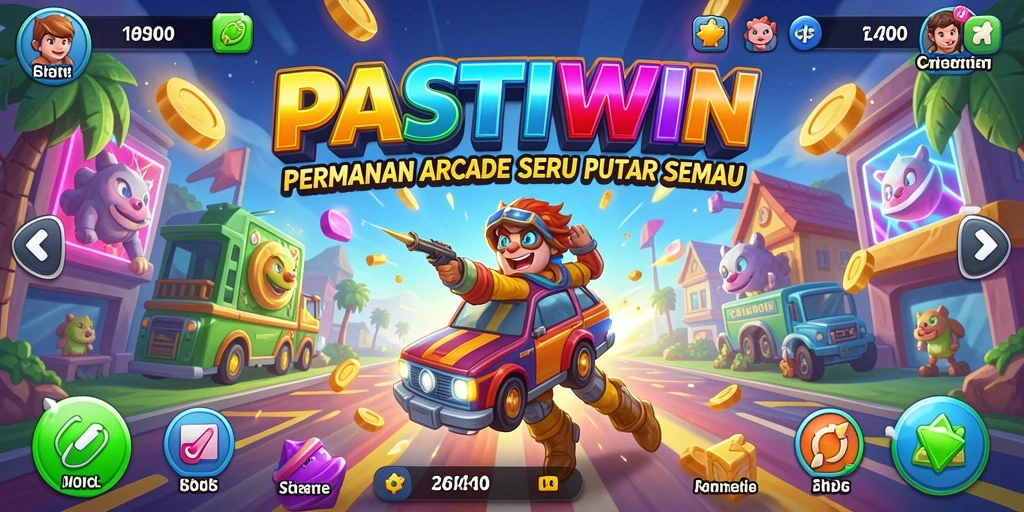 Tampilan gameplay PASTIWIN yang penuh warna dan menantang.
