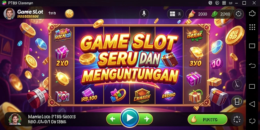 Tampilan gameplay utama PT89 dengan berbagai tema slot yang variatif.