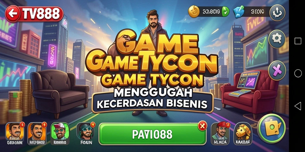 Screenshot TV888 menunjukkan gameplay Tycoon yang menantang dan interaktif.