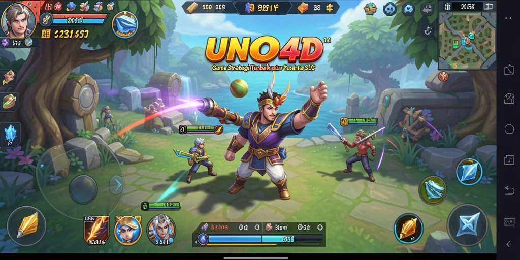 Tangkapan layar gameplay UNO4D yang menegangkan dan penuh strategi.